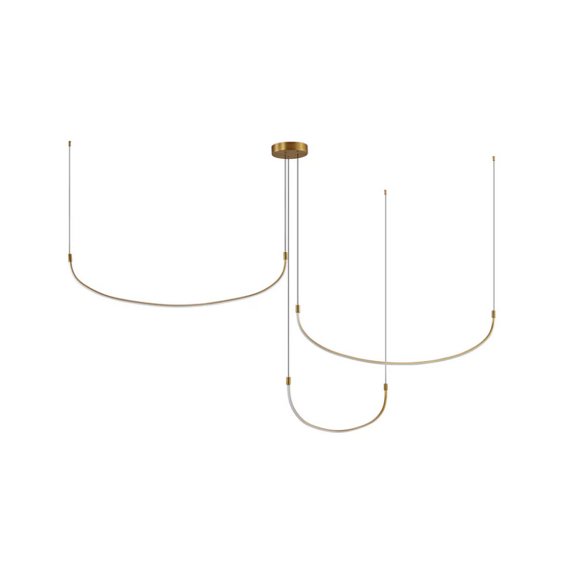 Kuzco MP89370-UNV Talis 3-lt 71" LED Pendant - Brushed Gold