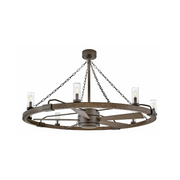 Hinkley 906144F Sawyer 52" LED Outdoor Smart Fandelier - Metallic Matte Bronze