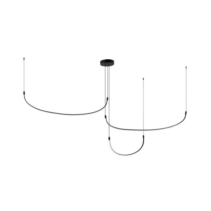 Kuzco MP89370-UNV Talis 3-lt 71" LED Pendant - Black