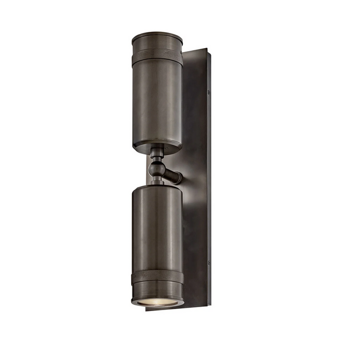 Hinkley 28814 Pratt 2-lt 19" Tall LED Outdoor Wall Mount Lantern - Black Oxide