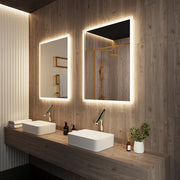 Paris Mirror Rectangle 24" x 32" LED Backlit Mirror, 3CCT Selectable