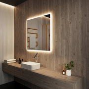 Paris Mirror Rectangle 36" x 36" LED Backlit Mirror, 3CCT Selectable