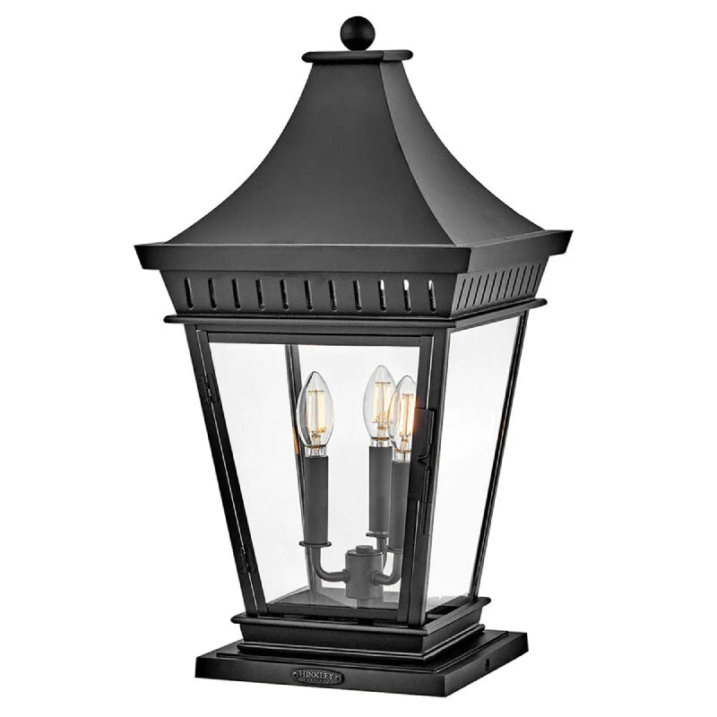 Hinkley 27097 Chapel Hill 3-lt 24" Tall LED Outdoor Pier Mount Lantern