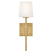 Hinkley 46950 Saunders 1-lt 16" Tall LED Wall Sconce - Lacquered Brass
