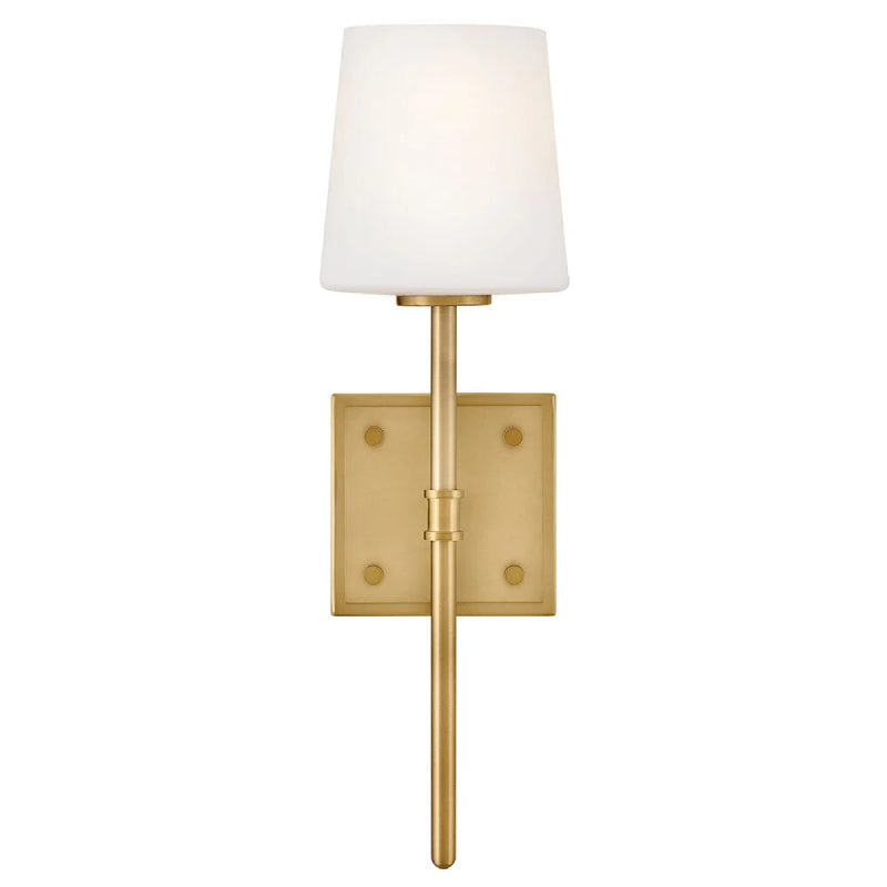 Hinkley 46950 Saunders 1-lt 16" Tall LED Wall Sconce - Lacquered Brass