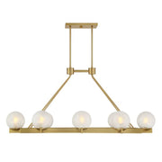 Savoy House 1-1016-8 Darien 8-lt 48" Linear Chandelier - Warm Brass