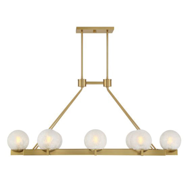Savoy House 1-1016-8 Darien 8-lt 48" Linear Chandelier - Warm Brass