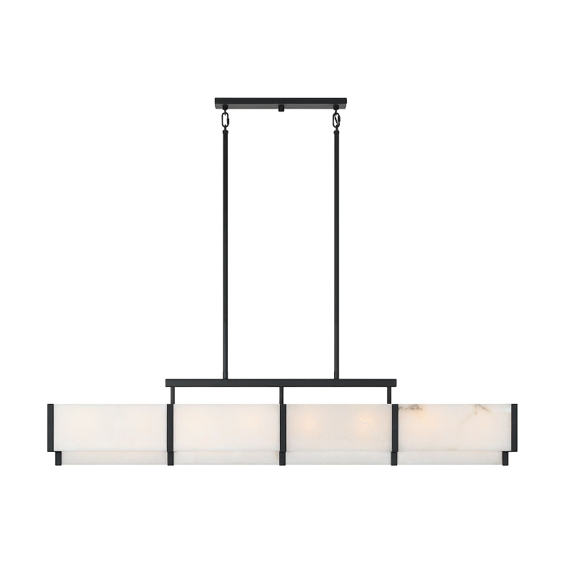 Savoy House 1-2332-8 Orleans 8-lt 58" Linear Chandelier - Black Cashmere