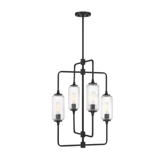 Savoy House 1-3023-4 Holton 4-lt 20" Chandelier - Matte Black