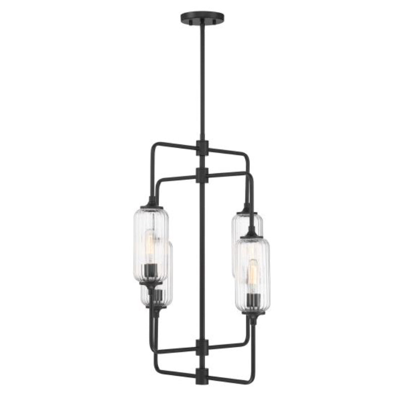 Savoy House 1-3023-4 Holton 4-lt 20" Chandelier - Matte Black