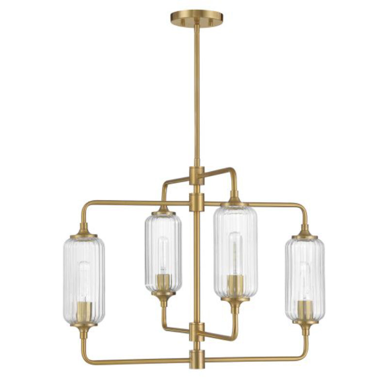 Savoy House 1-3025-4 Holton 4-lt 26" Chandelier - Warm Brass