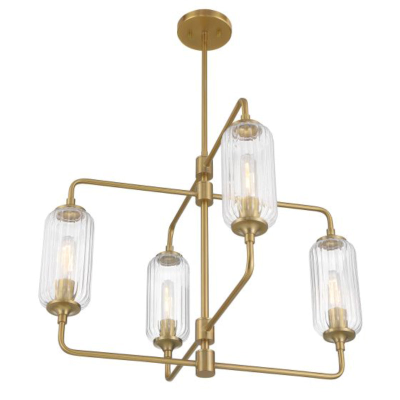 Savoy House 1-3025-4 Holton 4-lt 26" Chandelier - Warm Brass