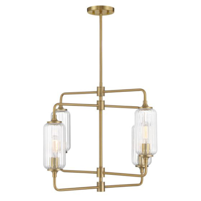 Savoy House 1-3025-4 Holton 4-lt 26" Chandelier - Warm Brass