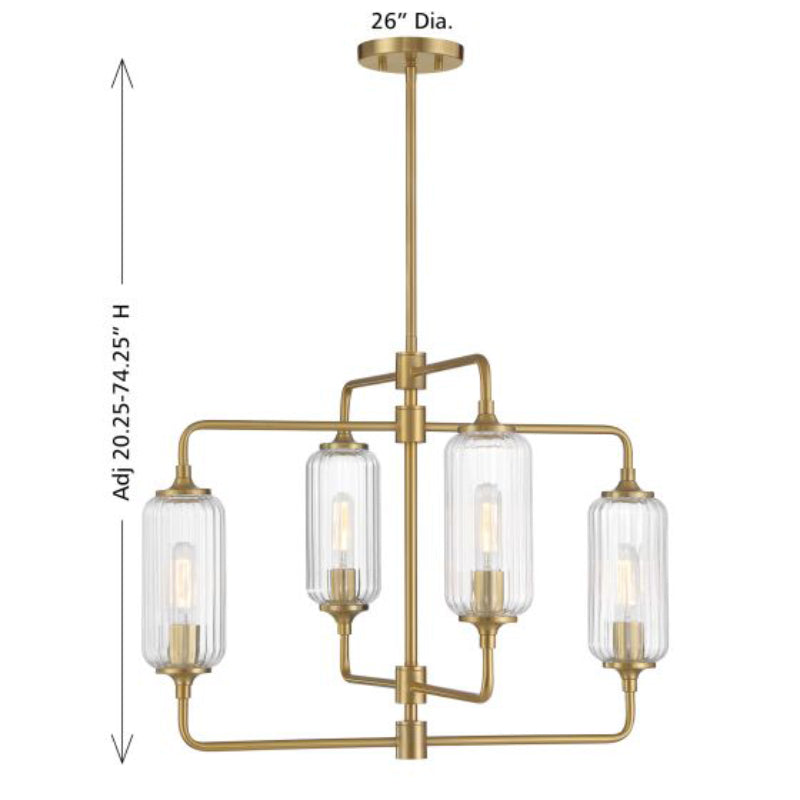 Savoy House 1-3025-4 Holton 4-lt 26" Chandelier