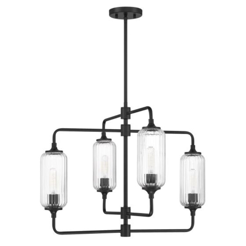 Savoy House 1-3025-4 Holton 4-lt 26" Chandelier - Matte Black