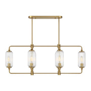 Savoy House 1-3026-6 Holton 6-lt 42" Linear Chandelier - Warm Brass