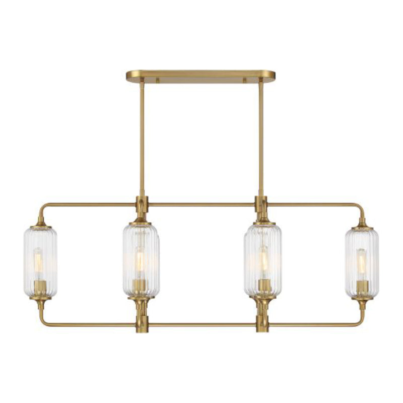 Savoy House 1-3026-6 Holton 6-lt 42" Linear Chandelier - Warm Brass