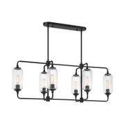 Savoy House 1-3026-6 Holton 6-lt 42" Linear Chandelier - Matte Black