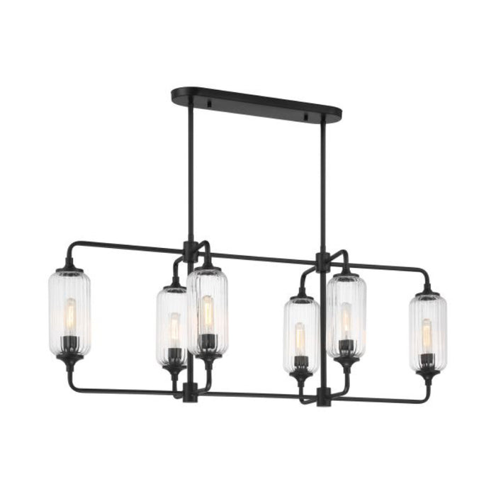 Savoy House 1-3026-6 Holton 6-lt 42" Linear Chandelier - Matte Black