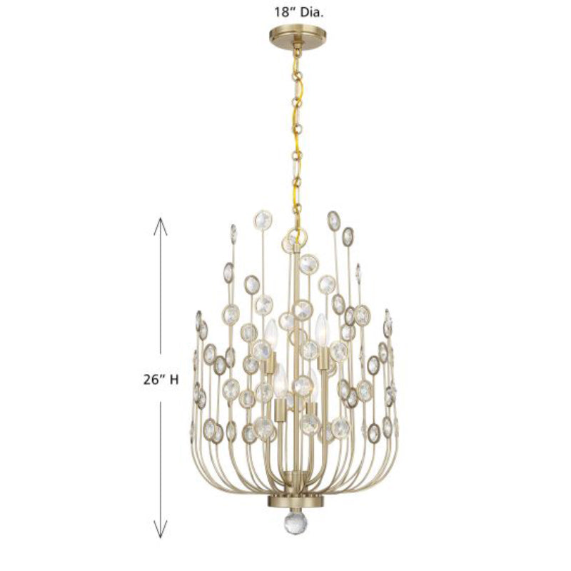 Savoy House 1-3597-4 Irina 4-lt 18" Chandelier