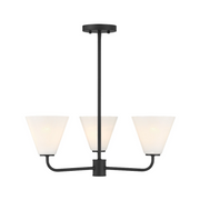 Savoy House 1-4013-3 Blair 3-lt 24" Chandelier - Matte Black