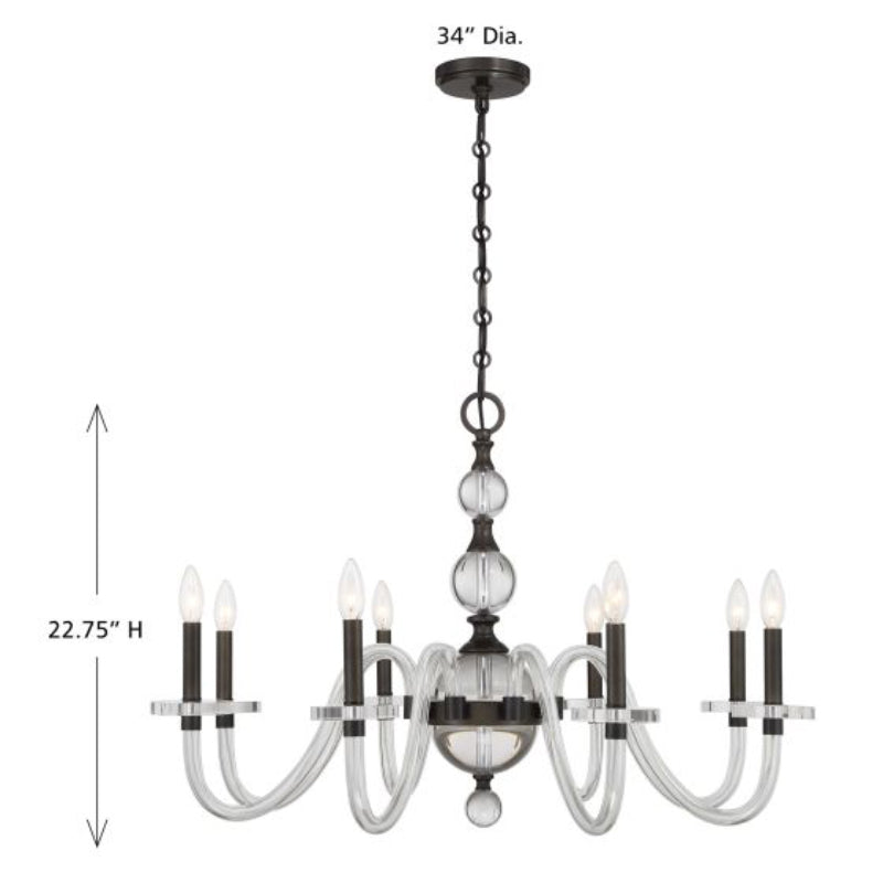 Savoy House 1-4278-8 Aragon 8-lt 34" Chandelier