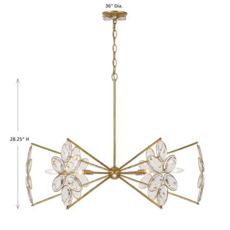Savoy House 1-4529-6 Marbella 6-lt 36" Chandelier