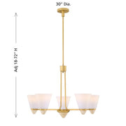 Savoy House 1-7265-5 Kohlman 5-lt 30" Chandelier