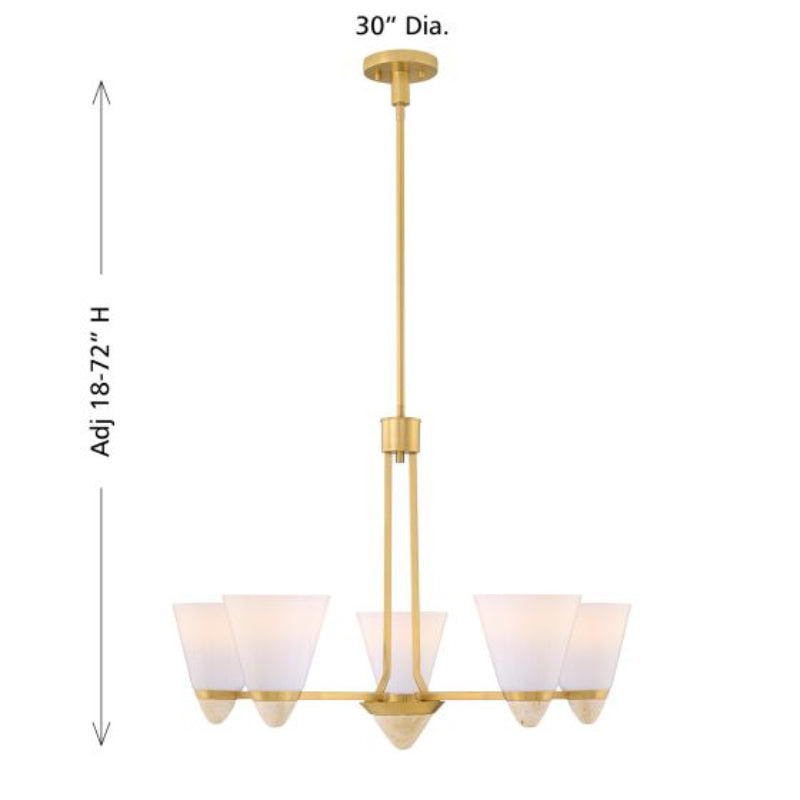 Savoy House 1-7265-5 Kohlman 5-lt 30" Chandelier
