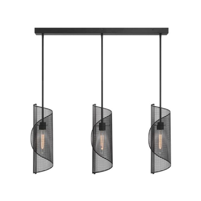 Savoy House 1-8031-3 Hillbourne 3-lt 38" Linear Chandelier - Matte Black