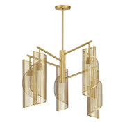 Savoy House 1-8032-5 Hillbourne 5-lt 28" Chandelier - Warm Brass