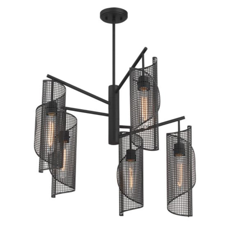 Savoy House 1-8032-5 Hillbourne 5-lt 28" Chandelier - Matte Black
