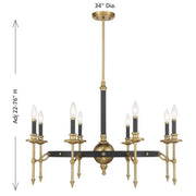 Savoy House 1-9512-8 Consulate 8-lt 34" Chandelier