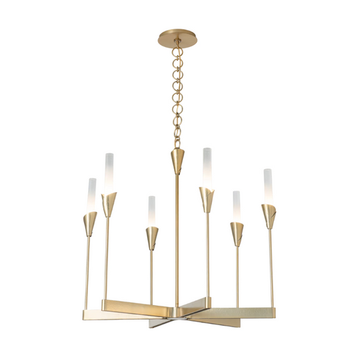 Hubbardton Forge 101702 Lilium 6-lt 30" Chandelier - Modern Brass