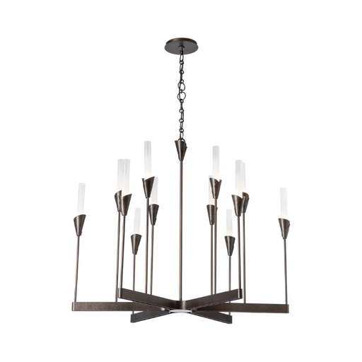 Hubbardton Forge 101706 Lilium 12-lt 38" Chandelier - Dark Smoke