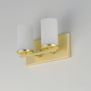 Maxim 10282 Lateral 2-lt 12" Bath Vanity - Satin Brass