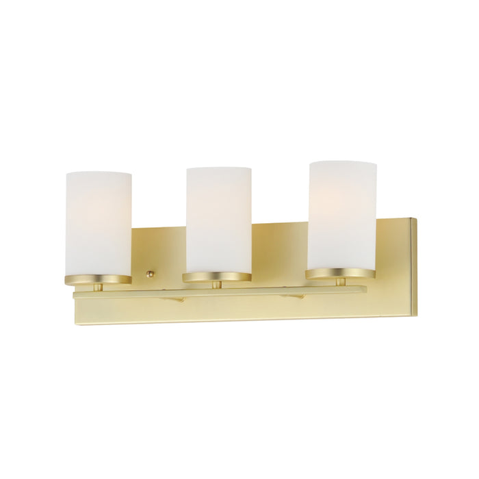 Maxim 10283 Lateral 3-lt 20" Bath Vanity-Satin Brass