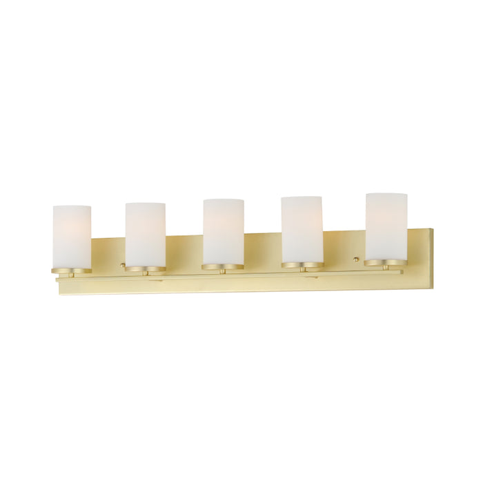 Maxim 10285 Lateral 5-lt 36" Bath Vanity-Satin Brass