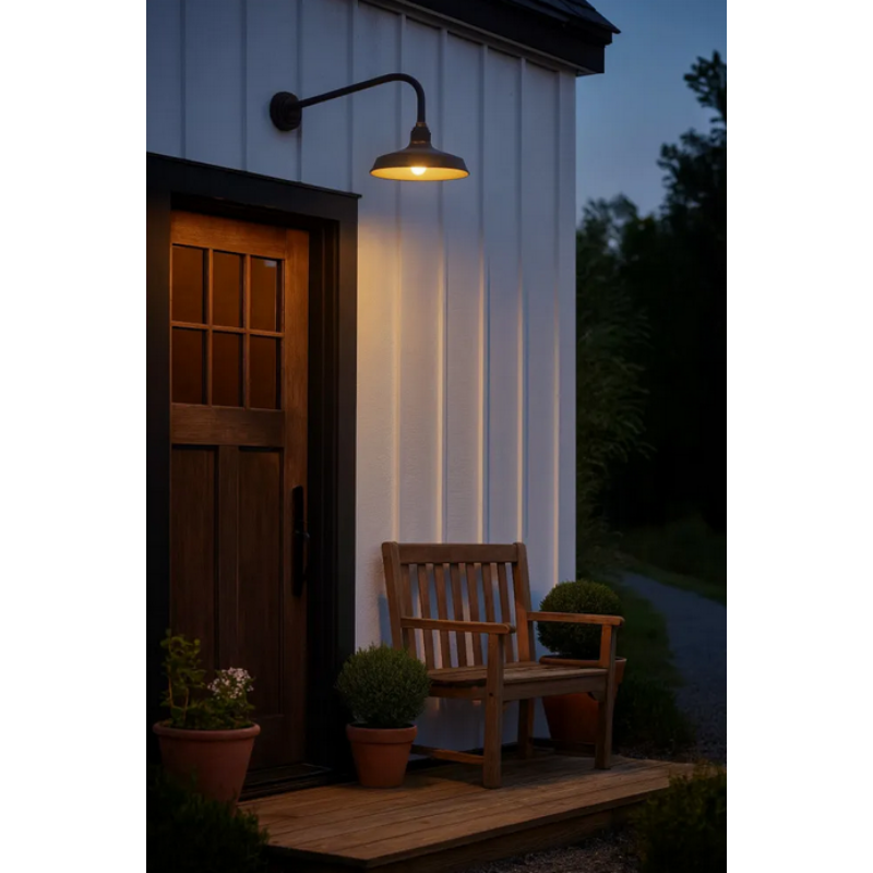 Hinkley 10312 Foundry Classic 1-lt 16" Tall LED Outdoor Straight Arm Barn Light