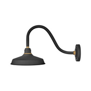 Hinkley 10342 Foundry Classic 1-lt 14" Tall LED Outdoor Gooseneck Barn Light - Textured Black