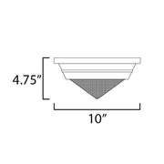 Maxim 10390 Hargreaves 1-lt 10" Flush Mount