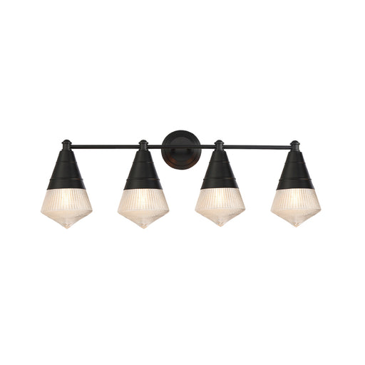 Maxim 10394 Hargreaves 4-lt 33" Bath Vanity-Black
