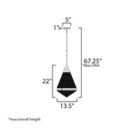 Maxim 10396 Hargreaves 1-lt 14" Pendant