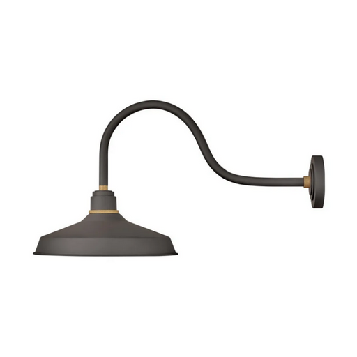 Hinkley 10453 Foundry Classic 1-lt 17" Tall LED Outdoor Gooseneck Barn Light - Museum Bronze