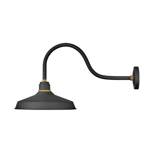 Hinkley 10453 Foundry Classic 1-lt 17" Tall LED Outdoor Gooseneck Barn Light - Textured Black