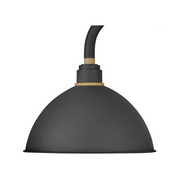 Hinkley 10564 Foundry Dome 1-lt 17" Tall LED Outdoor Gooseneck Barn Light