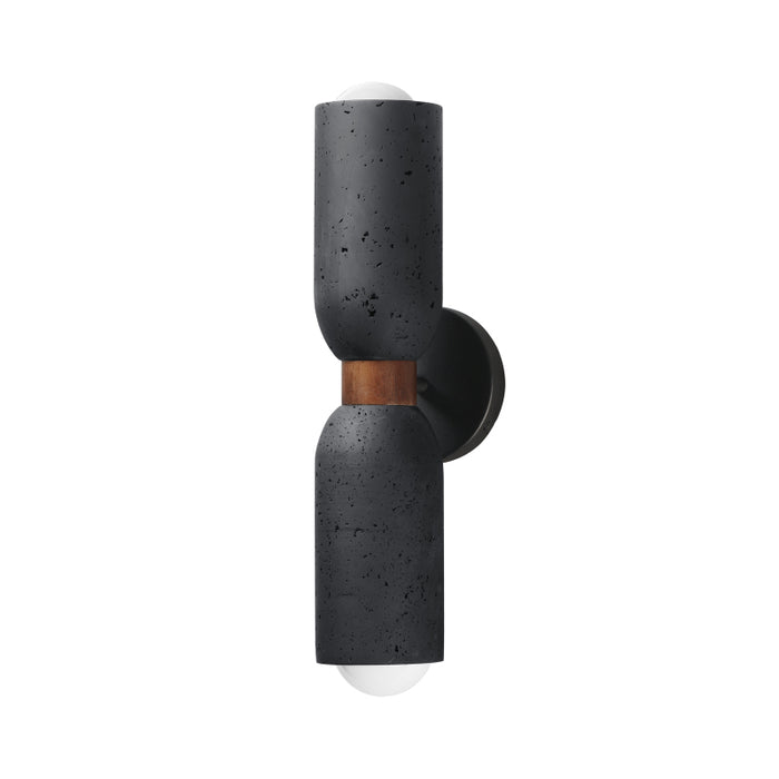 Maxim 10622 Pompeii 2-lt 20" Tall Wall Sconce - Lava / Black