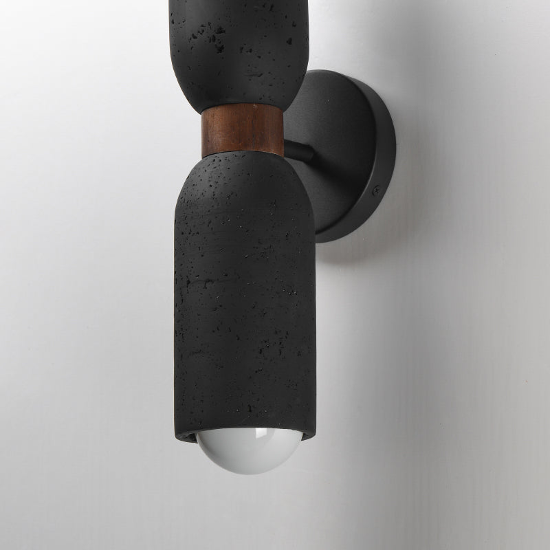 Maxim 10622 Pompeii 2-lt 20" Tall Wall Sconce - Lava / Black