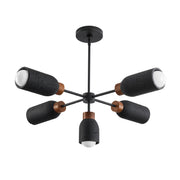 Maxim 10625 Pompeii 5-lt 37" Pendant - Lava / Black