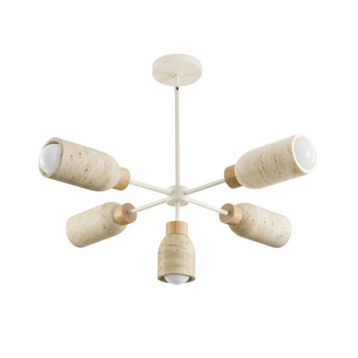 Maxim 10625 Pompeii 5-lt 37" Pendant - Travertine / Oyster